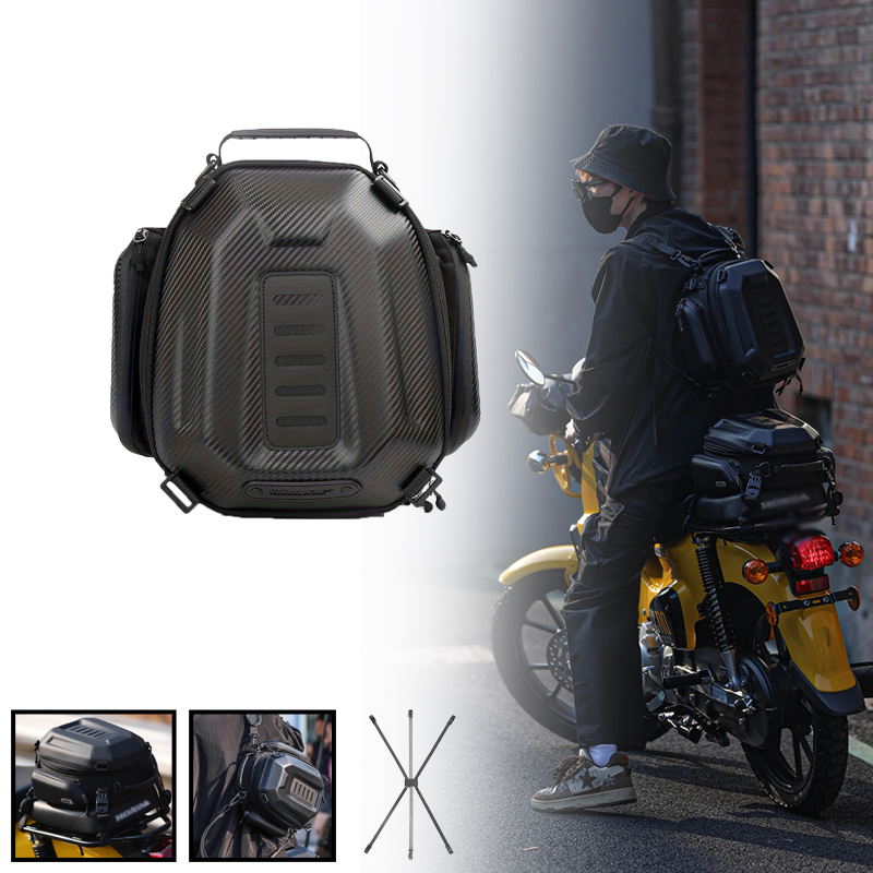 Motorcycle Gear Hanger - Universal Motorcycle Rear Seat Bag Tail