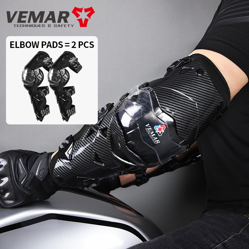 Motorcycle Gear Mens - VEMAR E-18H Motocross Elbow Protectors Motorcycle