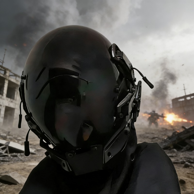 Mecha style cyberpunk helmet m - đánh giá và giá Helmet Full Face