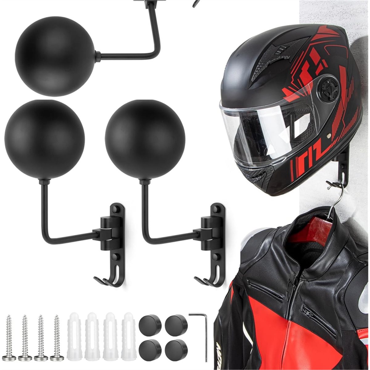 2026 Trend Helmet Holder Wall  - đánh giá và giá Motorcycle Gear Hanger