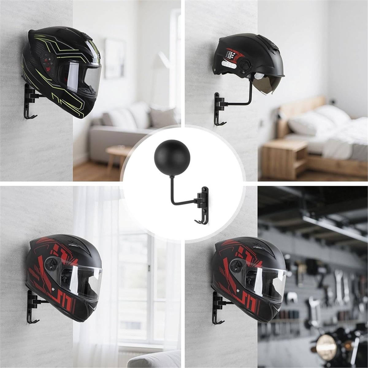 2026 Trend Helmet Holder Wall  - đánh giá và giá Motorcycle Gear Hanger