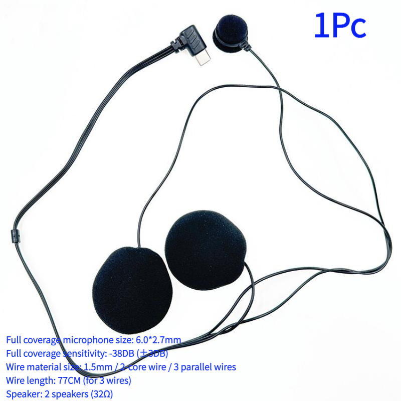 1Pc Type-C Plug HD Noise Reduc - đánh giá và giá Helmet Full Face