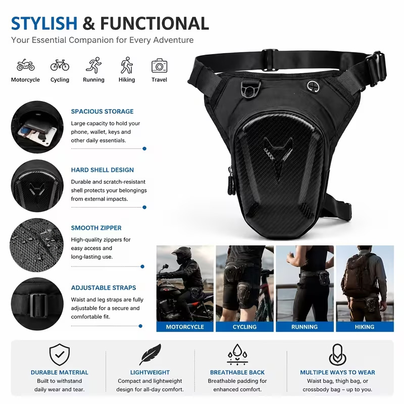 Motorcycle Leg Tank Bag Waterp - đánh giá và giá Motorcycle Gear Organizer