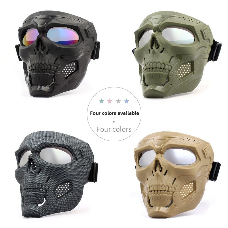 Skull Motorcycle Full Face Mas - đánh giá và giá Motorcycle Gear Full Set