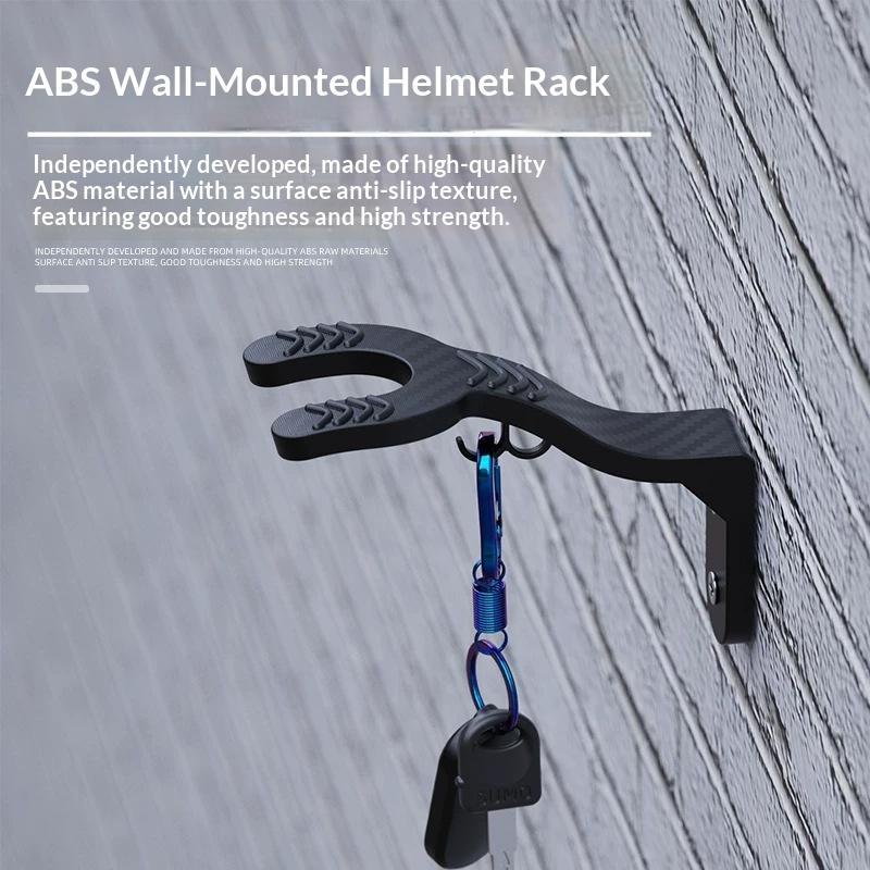 ABS Helmet Wall Mount Rack Wit - đánh giá và giá Motorcycle Gear Hanger