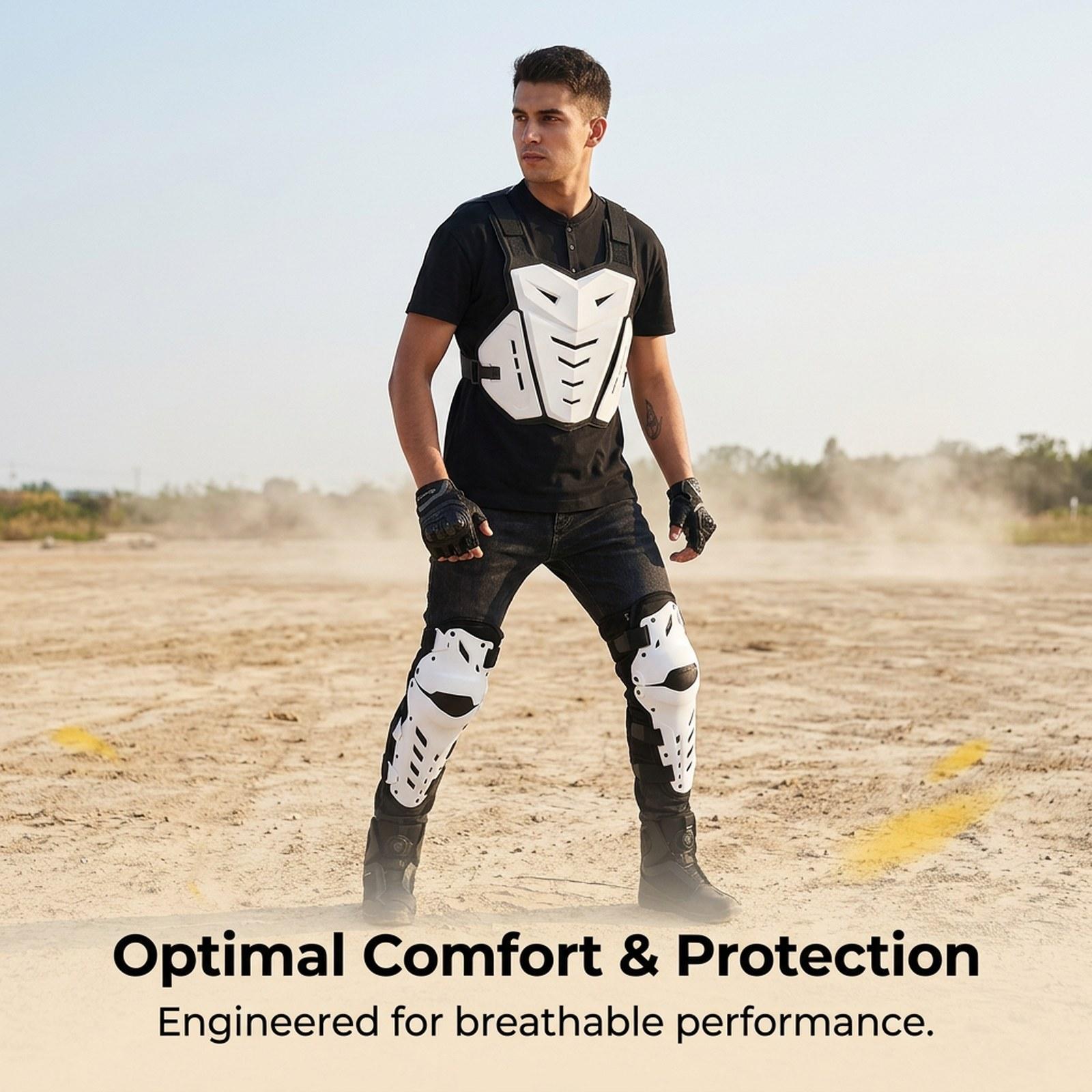 Ergonomic Chest Protector Knee - đánh giá và giá Motorcycle Gear Mens